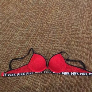 VICTORIA SECRET PINK PUSH UP BRA 34B